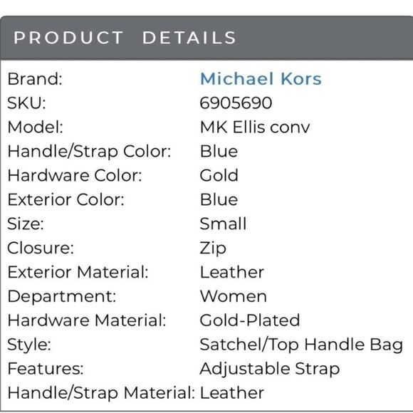 Michael Kors Ellis top handle satchel Crossbody - Picture 2 of 16